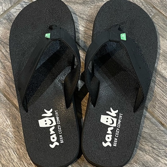 Sanuk Men’s Beer Cozy Flip Flops - Size 12 - Picture 6 of 7